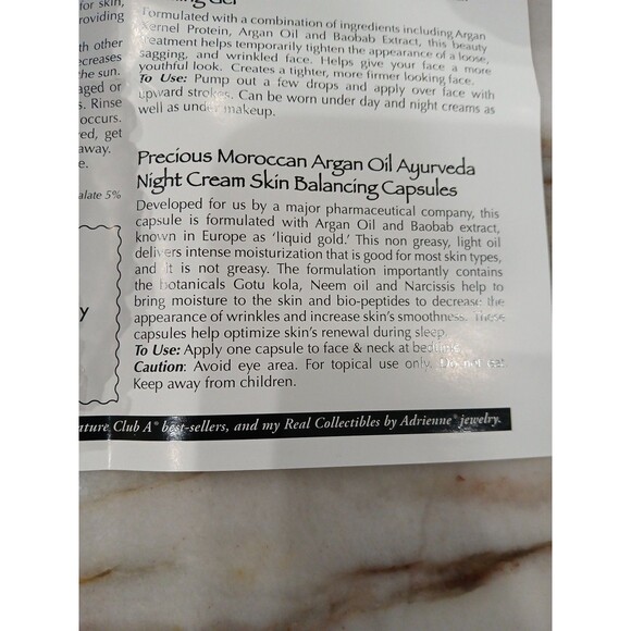 SIGNATURE CLUB A PRECIOUS MOROCCAN ARGAN OIL & BAOBAB SKIN RESURRECTION KIT NEW - Picture 11 of 12